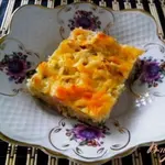 Пирог из пекинской капусты с ветчиной и сыром