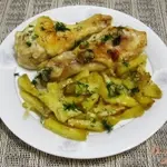 Куриные окорочка с картофелем в духовке