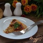 Домашняя быстрая пицца с сосисками и лечо