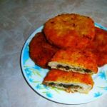 Куриные котлеты с грибами