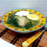 Суп с крапивой и шпинатом
