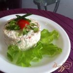 Салат с творогом и овощами