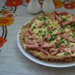 Картофельная бабка с сосисками
