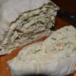 Куриный рулет в лаваше