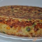 Тортилья с кукурузой и горошком