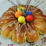 Пасхальный цветок с цукатами