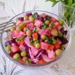Винегрет с фасолью и горошком