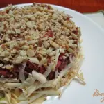 Салат из сердца свеклы яблока арахиса