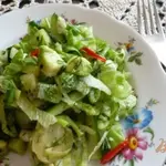 Салат Зеленый с кунжутным маслом