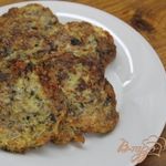 Грибные оладьи с кабачками