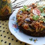 Закусочный торт из куриной печени