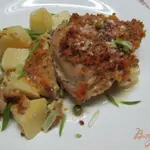 Куриные бедра с картофелем в молоке