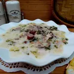 Суп сливочный с копчёностями
