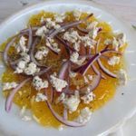 Салат из апельсина лука и брынзы