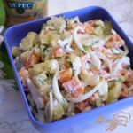 Морковно-картофельный салат с луком