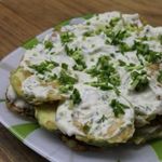 Цукини под чесночным соусом