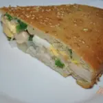 Пирог с рисом и фасолью