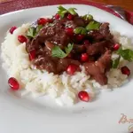 Мясо в гранатовом соусе