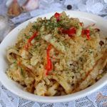 Плов с кальмарами и болгарским перцем