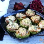Острая кабачковая закуска с грибами и морковью