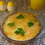 Детская запеканка с рисом и фаршем