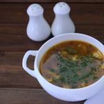 Вкусный грибной суп с томатом