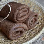 Шоколадно-банановые блины с овсом