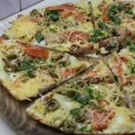 Сливочная пицца с курочкой