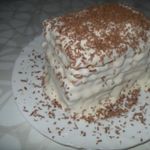 Мини-торт из печенья с бананом на скорую руку