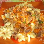 Гуляш с куриными желудками