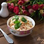 Салат с фасолью и курицей
