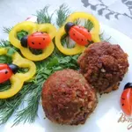 Тефтели из гречки и грибов