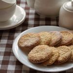 Печенье на сметане, с посыпкой кунжута