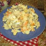Салат с курицей и шампиньонами