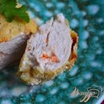 Куриные грудки с сыром и креветками