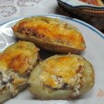 Картофельные лодочки с шампиньонами