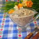 Соус -дипс из грибов и сыра