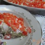 Салат из отваренной щуки
