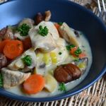 Куриное мясо с морковью и каштанами