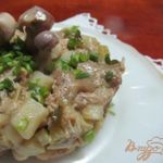 Салат с фасолью грибами без майонеза