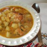 Картошка тушеная со свининой
