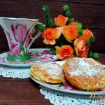 Яблочные кольца в тесте