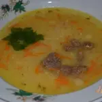 Гороховый суп-пюре с говядиной