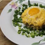 Котлета с яйцом и сыром