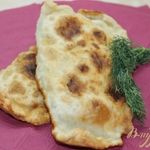 Чебуреки с грибами с зеленью и свининой