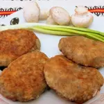 Котлеты из шампиньонов и голеней
