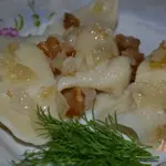 Вареники с картофелем и салом