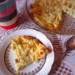 Творожная запеканка с яблоками и маком