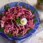 Салат свекольный с телятиной