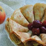 Блинчики на яблочном соке